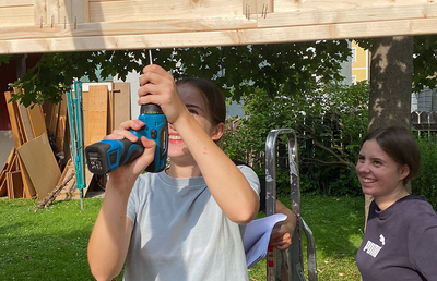 Zwei Handvoll Freiwillige brachten im August das Haus Rosalie der VinziWerke auf Vordermann.